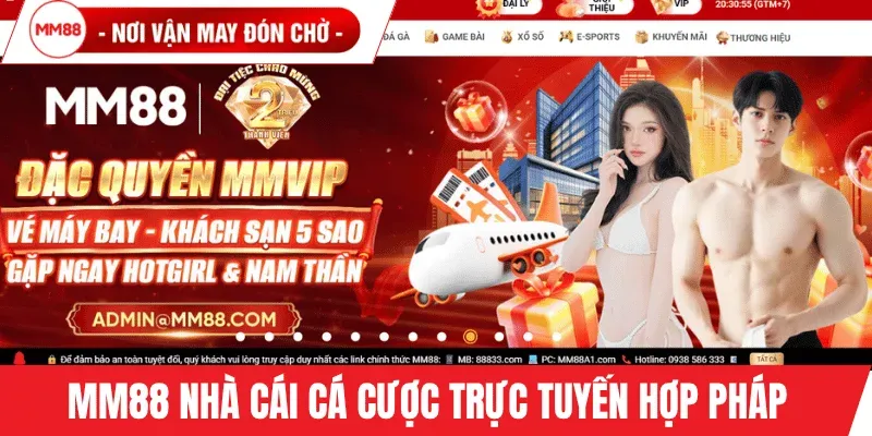 MM88 nhà cái cá cược trực tuyến hợp pháp
